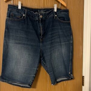 Gloria Vanderbilt Indigo Bermuda Shorts